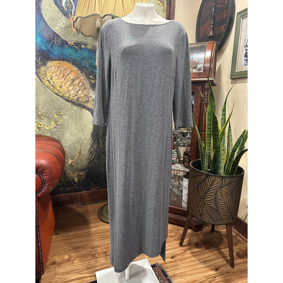 Chico's Dresses & Skirts - Women's Chico's Gray Midi Dress Size L